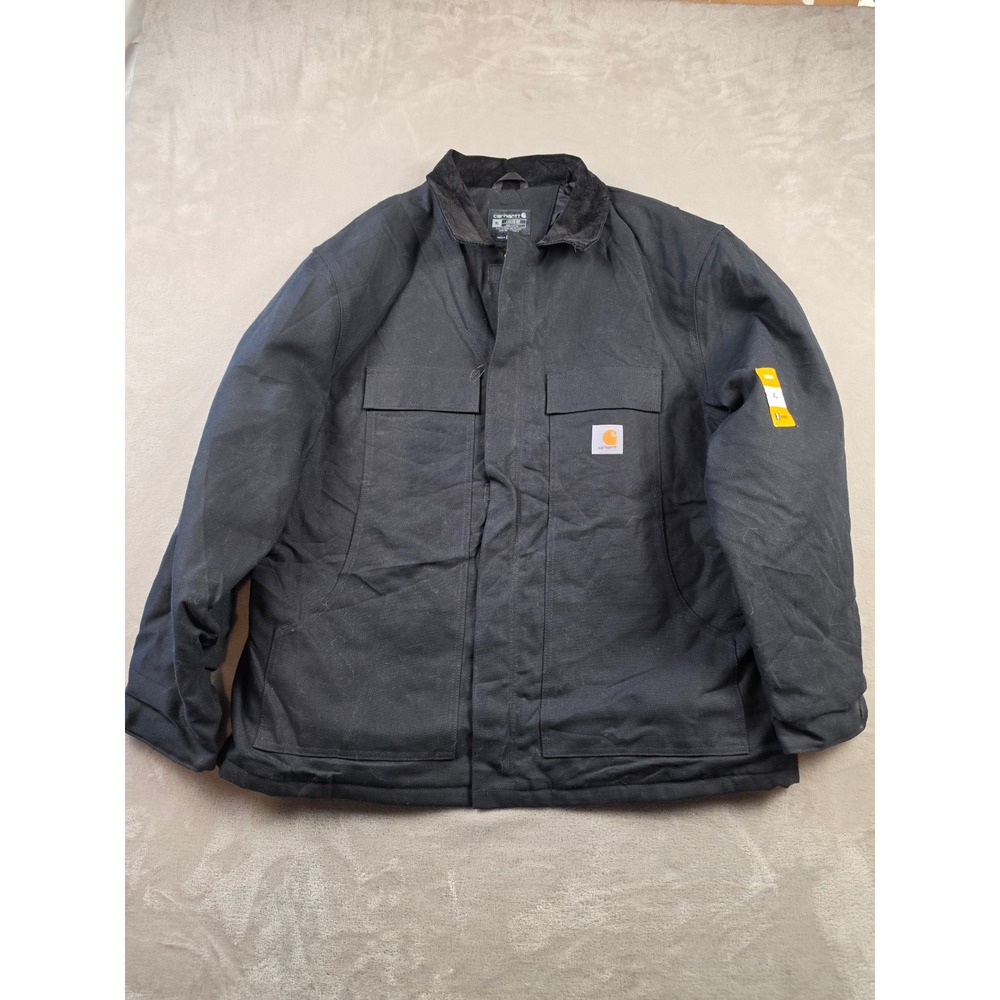 Carhartt Arctic Quilt Lined Traditional Coat C03 Mens XL Black Loose Fit *Read
